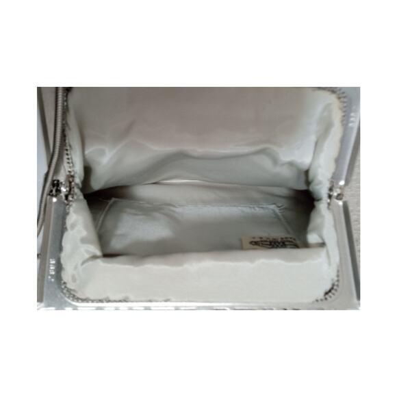 Vintage Whiting Davis Silver Metal Mesh Purse Evening Handbag - Picture 16 of 16